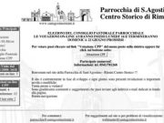 Voto on-line per il Consiglio. Pastorale di Sant’Agostino