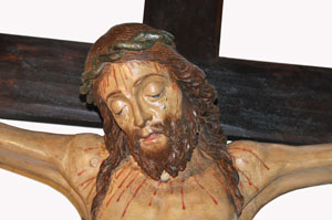 Il crocifisso ligneo è riapparso