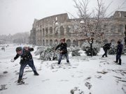 Nevicava a Roma