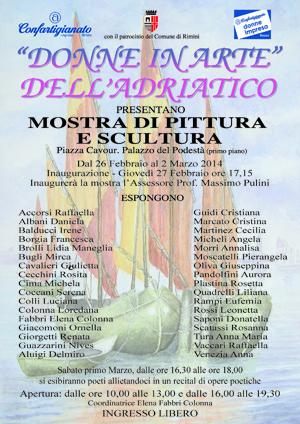 Le pittrici riminesi a Palazzo