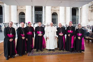 La Romagna ha incontrato papa Francesco