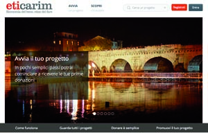 No profit, progetti da finanziare: ci pensa Eticarim