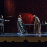 Il tenoreOtar Jorjikia, il soprano Tatiana Serjan e il baritono Vladislav Sulimsky