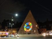 Acea illumina Piramide Cestia con obiettivi sviluppo sostenibile Onu
