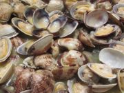 La polenta (ma di riso) con le vongole