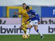 Samp-Cagliari finisce pari, Nainggolan sigla il 2-2 al 96′