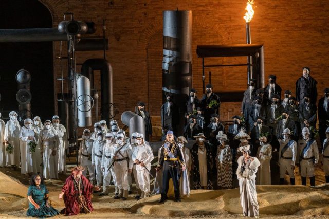 Aida, una scena dello spettacolo - Ph Tabocchini Zanconi