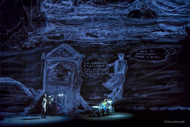 Sagra Musicale Malatestiana 2021. Backstage Opera: Il viaggio di G. Mastorna, presso Teatro Galli - Rimini. © Foto di Elena Morosetti - Rimini.