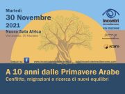 A 10 anni dalle primavere arabe: martedì tornano gli incontri del Mediterraneo incontri del mediterraneo, bandiera del mediterraneo
