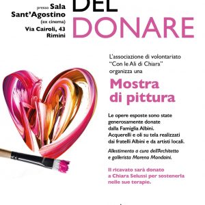 con le ali di chiara, art mostra e solidarietà