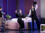 Una disincantata ironia I soprani Alison Scherzer, Sophie Marilley (al centro), il tenore Timur - Ph Fondazione Haydn