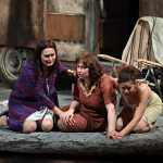 Da sinistra, Yuliya Tkachenko (Silvia), Sofia Janelidze (Agata), Federica Vinci (Pia) – Ph Binci