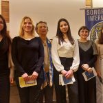 Alcune concorrenti insieme ad Anna Maria Balli, socia del club di Rimini e referente regionale del concorso