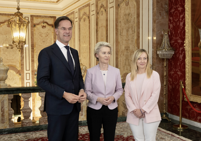 Meloni Von Der Leeyen in Tunisia