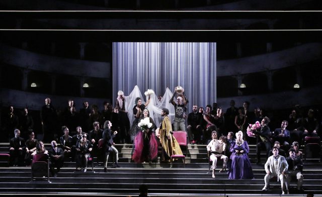 Ermione sul palcoscenico della Vitrifrigo Arena - PH Amati Bacciardi