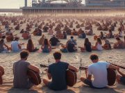 Guitar 100: note di pace davanti al Duomo