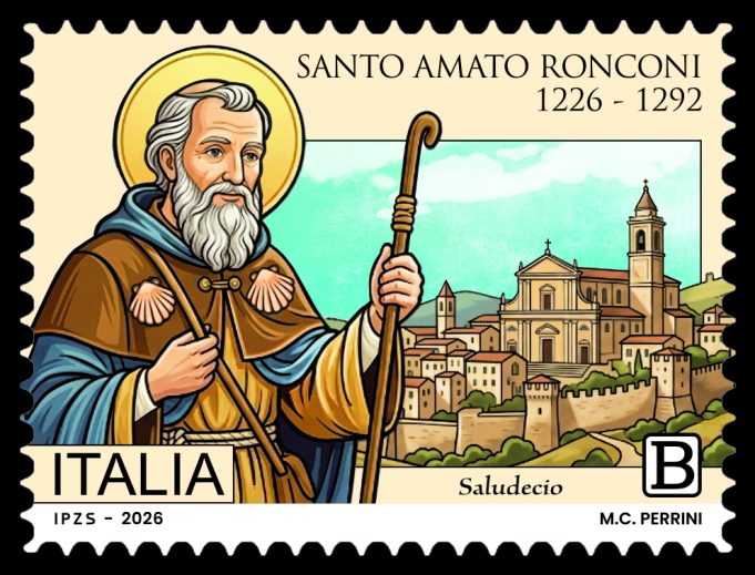 Un francobollo per Sant’Amato Ronconi negli 800 anni dalla nascita