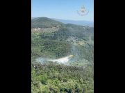 Incendio Monte Faeta, ricognizione aerea dei Vigili del Fuoco