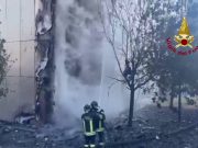 Napoli, incendio all’Ospedale del Mare