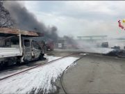 Termini Imerese, incendio nella zona industriale