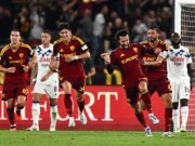 Roma rimonta l’Atalanta nel finale: 2-1 e vetta con l’Inter