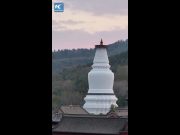 Cina, riapre dopo il restauro l’iconica pagoda del monte Wutai
