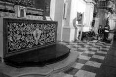 S. Agostino e l’altare restaurato